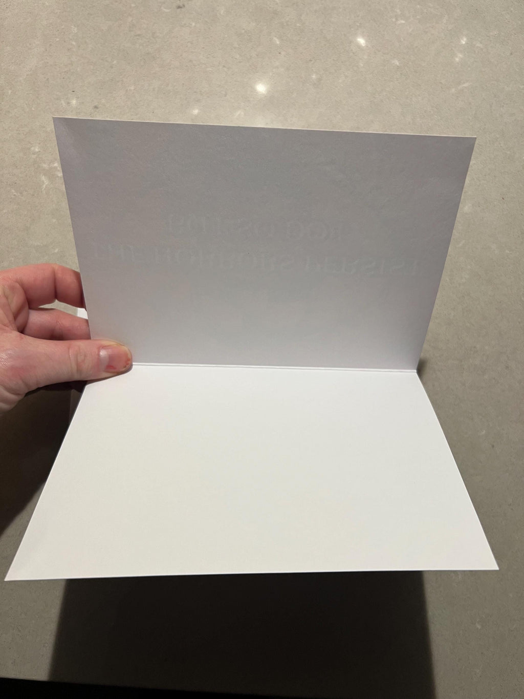 The Horrors Persist But So Do I greeting card with envelope