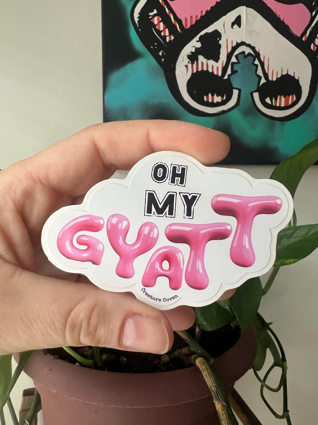 oh my gyatt vinyl sticker