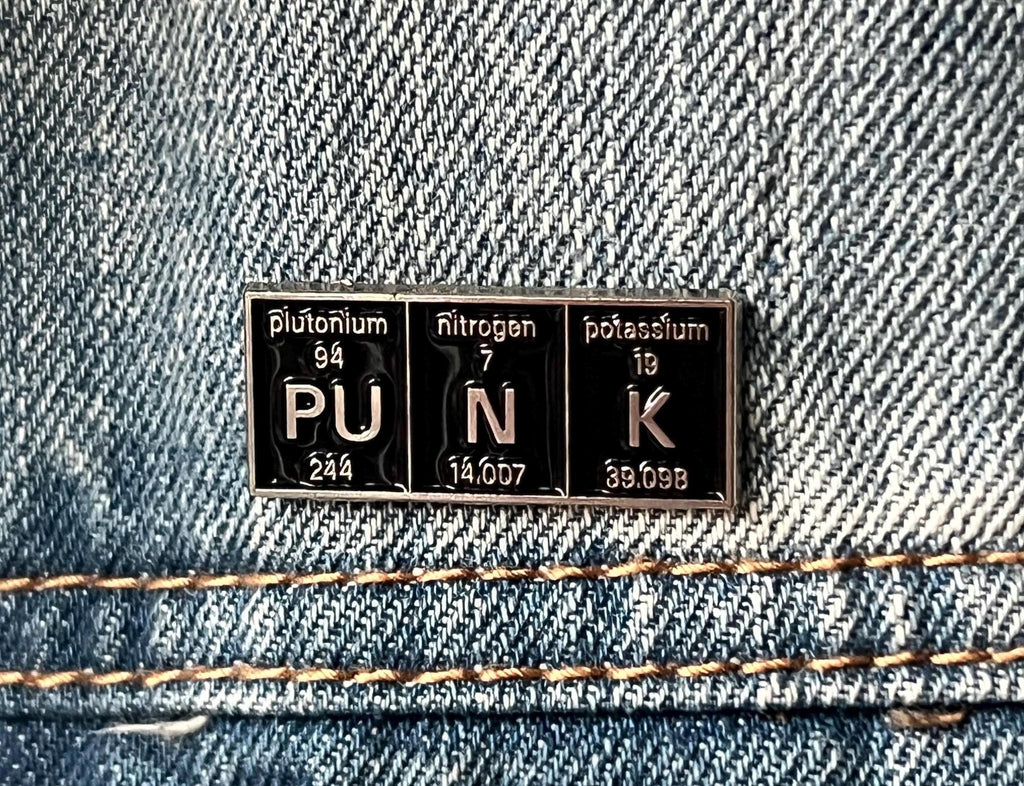 punk pins and badges periodic table enamel pins science pins punk rock accessories punk enamel pins goth pinback buttons
