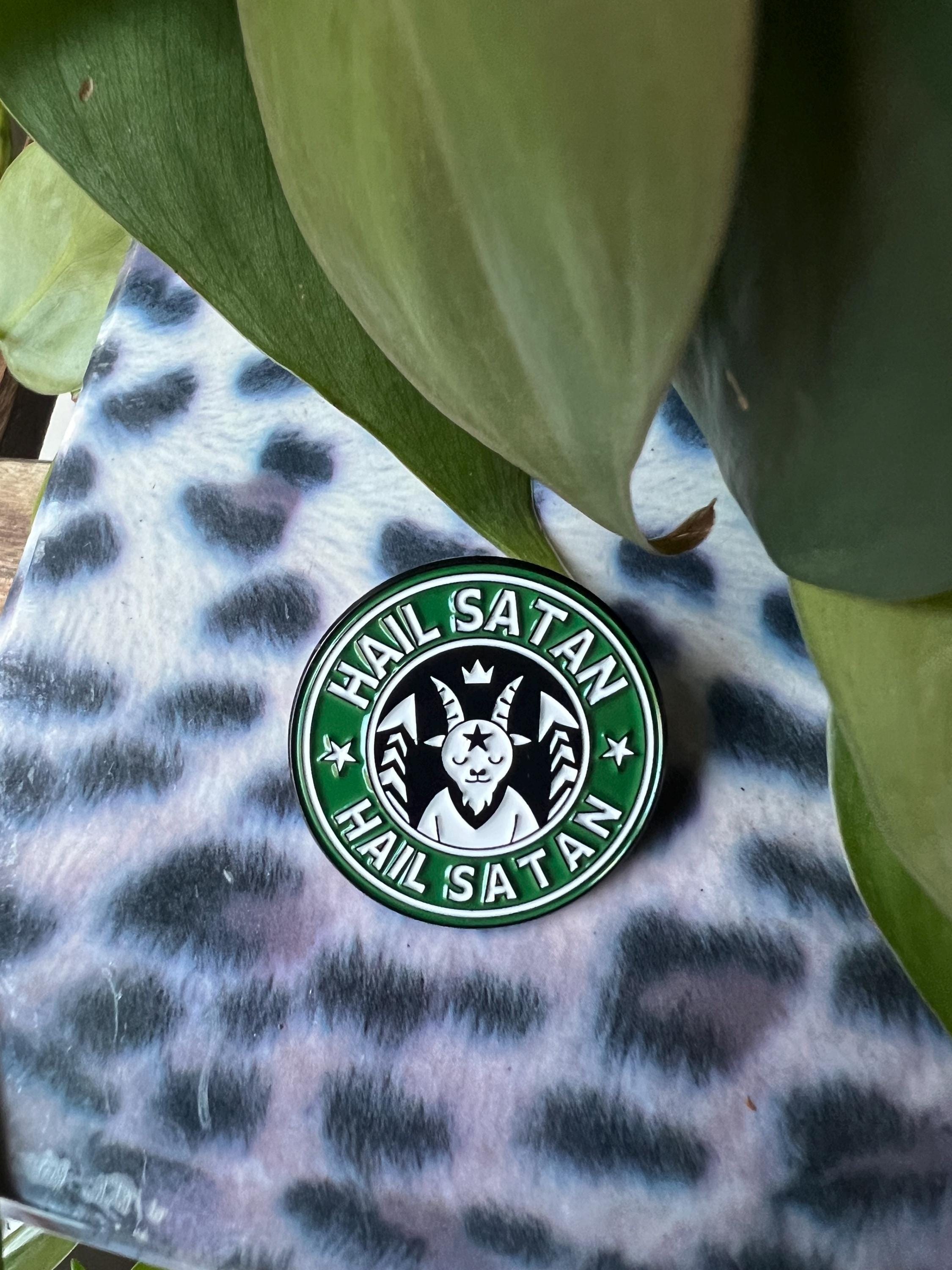 dark humor pins and badges punk accessories sarcastic starbucks round badge satanic pins queer punk pins