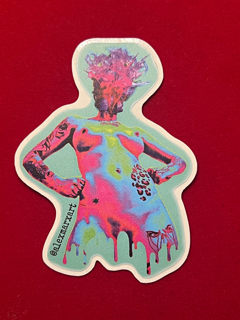 colorful nude vinyl sticker erotic decals nsfw mature vinyl decals