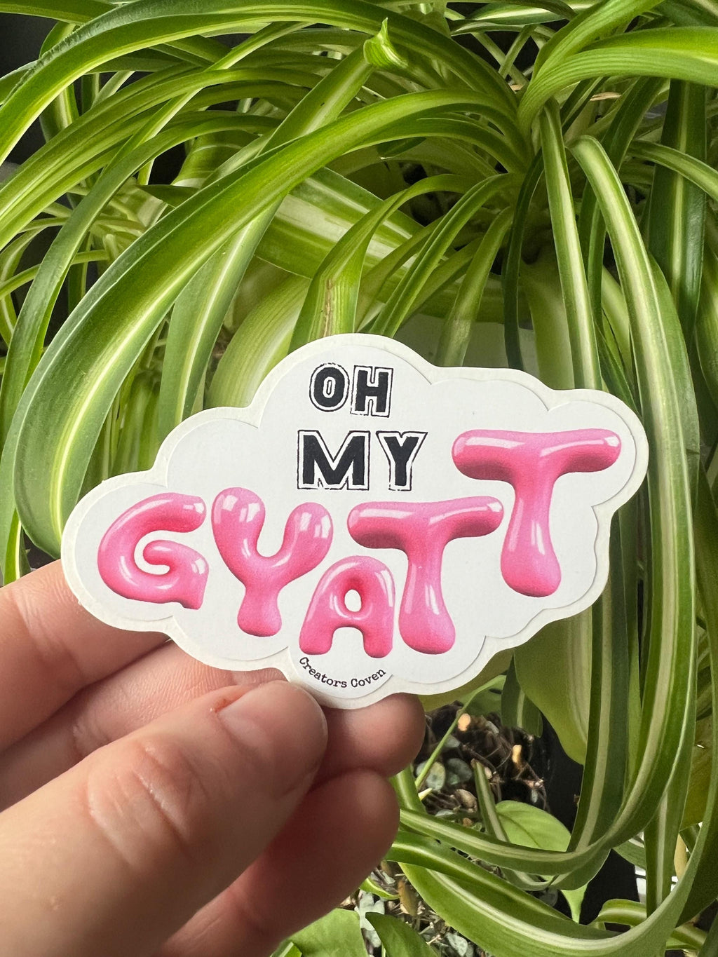 oh my gyatt vinyl sticker