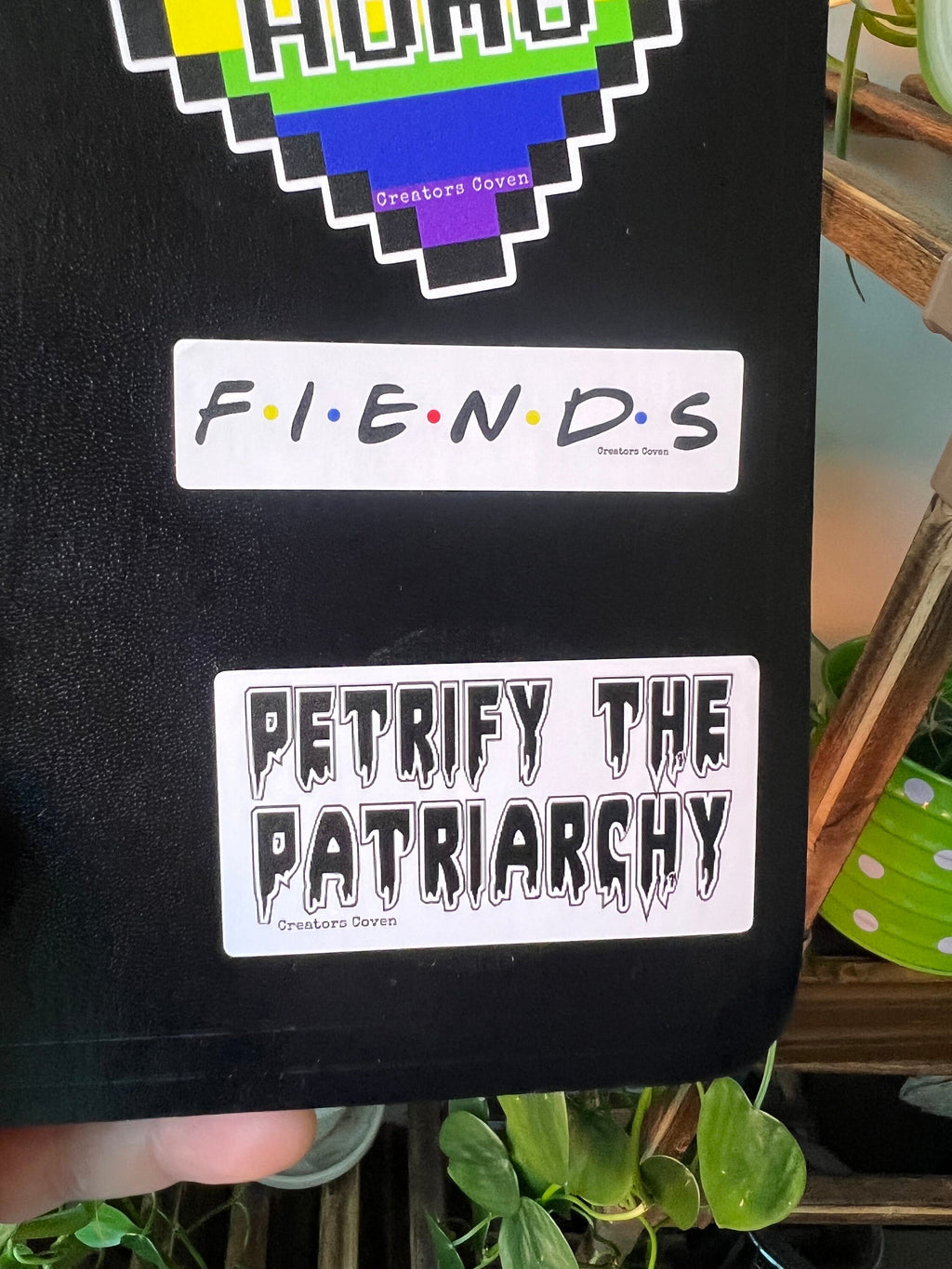 gothic stickers goth decals “petrify the patriarchy”spooky vinyl stickers creepy stickers punk stickers
