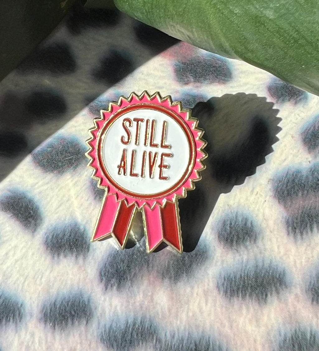 sarcastic pins and badges punk enamel pins dark humor award ribbon enamel pin goth pins gothic accessories queer pins grunge accessories