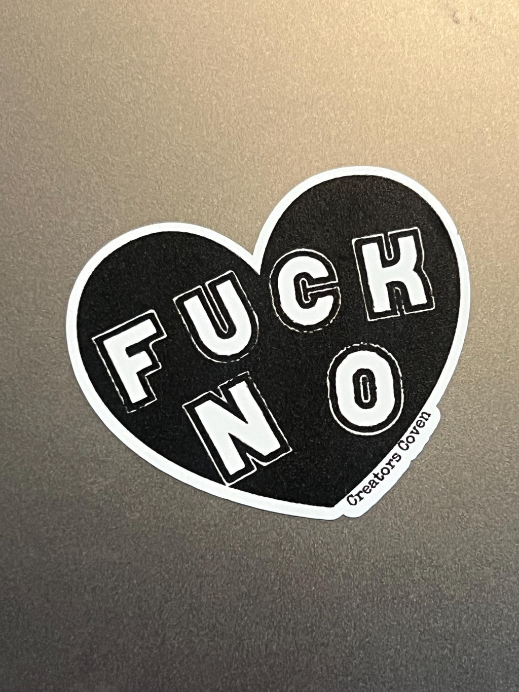 goth stickers liberal feminist stickers “fuck no” gothic black heart decal punk stickers waterproof removable