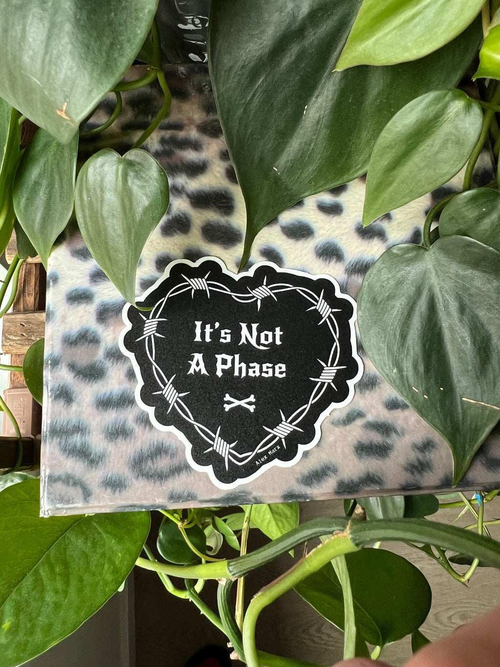 gothic heart stickers goth decals it’s not a phase sticker barbed wire sticker