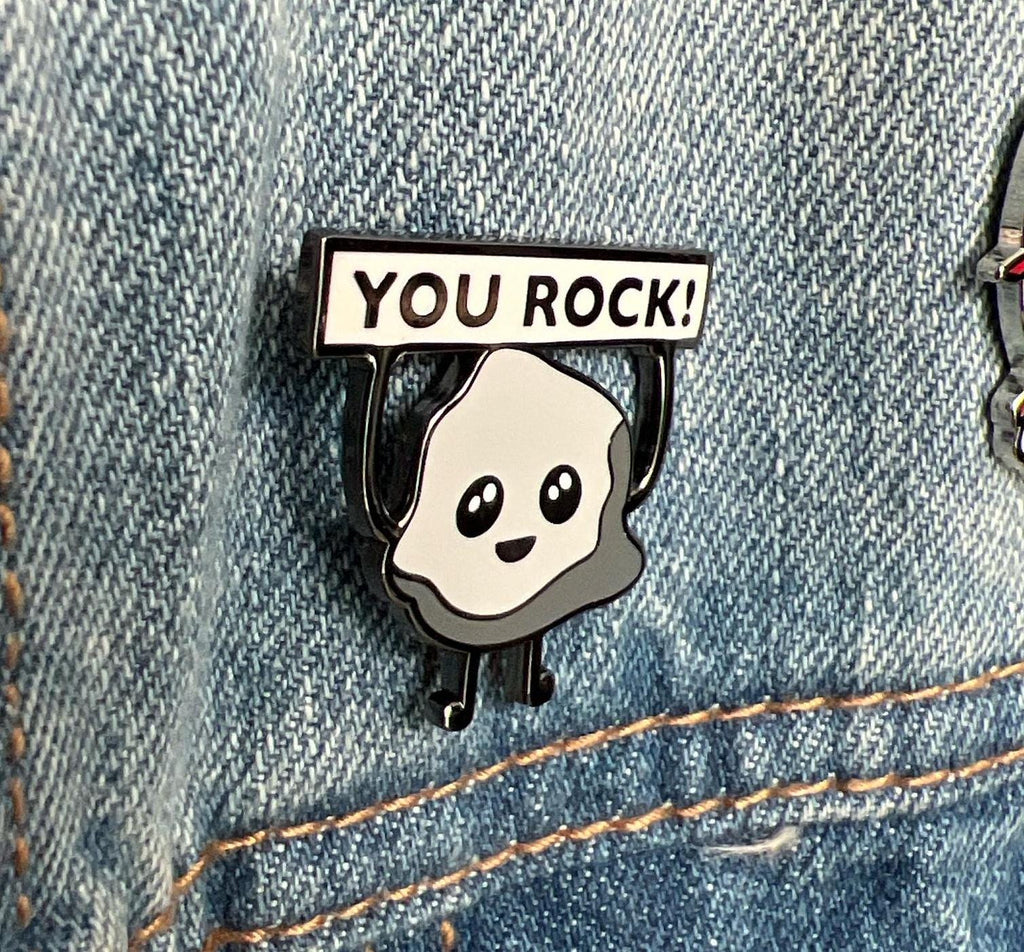 You Rock enamel pin