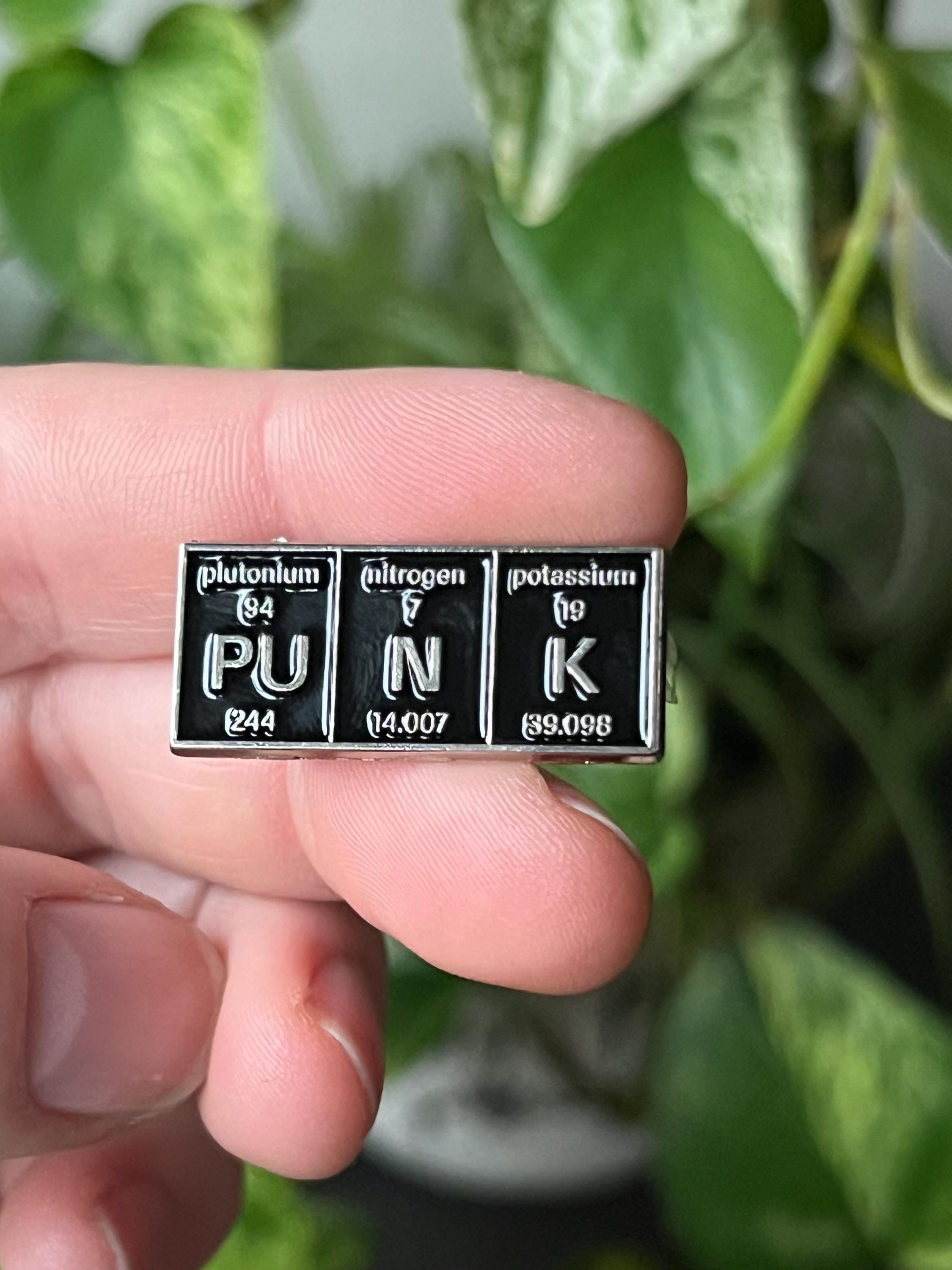 punk pins and badges periodic table enamel pins science pins punk rock accessories punk enamel pins goth pinback buttons