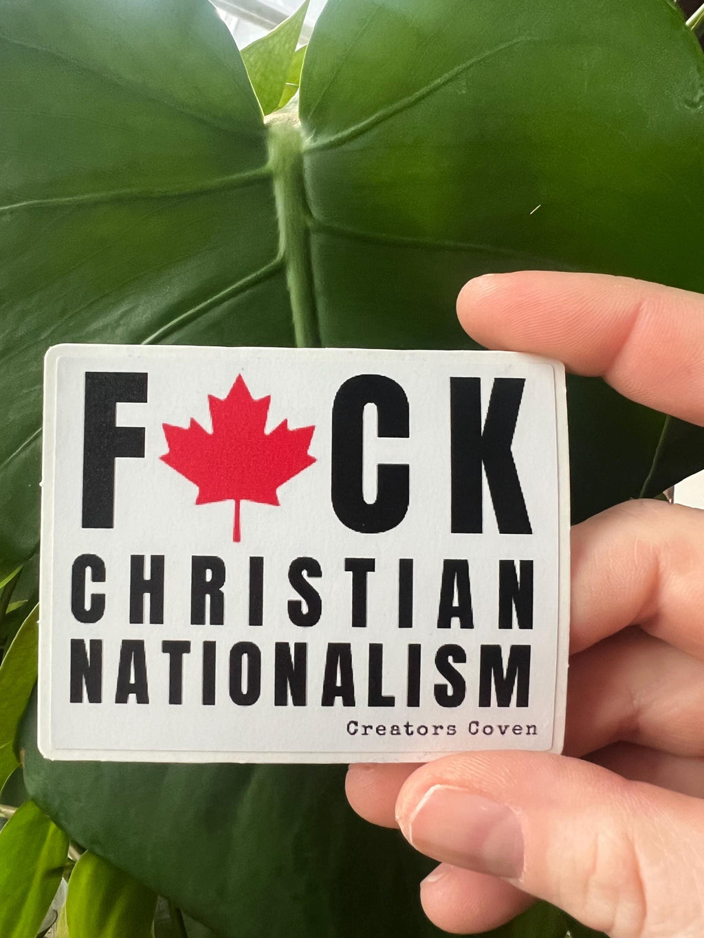 Fuck Christian Nationalism Vinyl Sticker anti-fascist decal