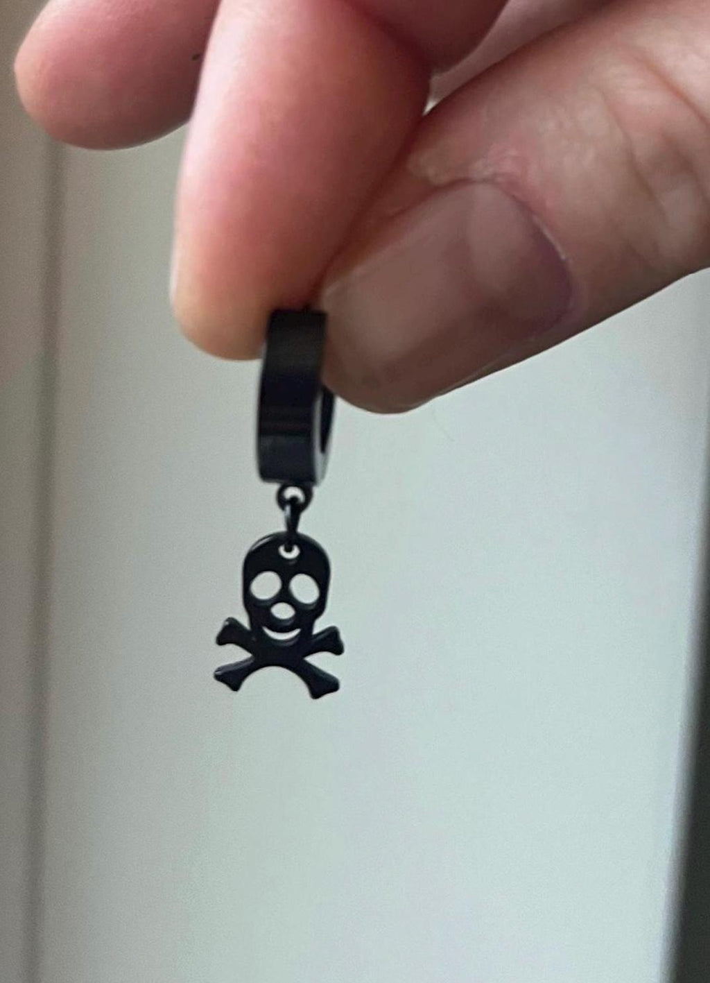 gothic skull huggie earrings goth horror accessories dark earrings punk earrings goth stainless steel earrings punk jewelry