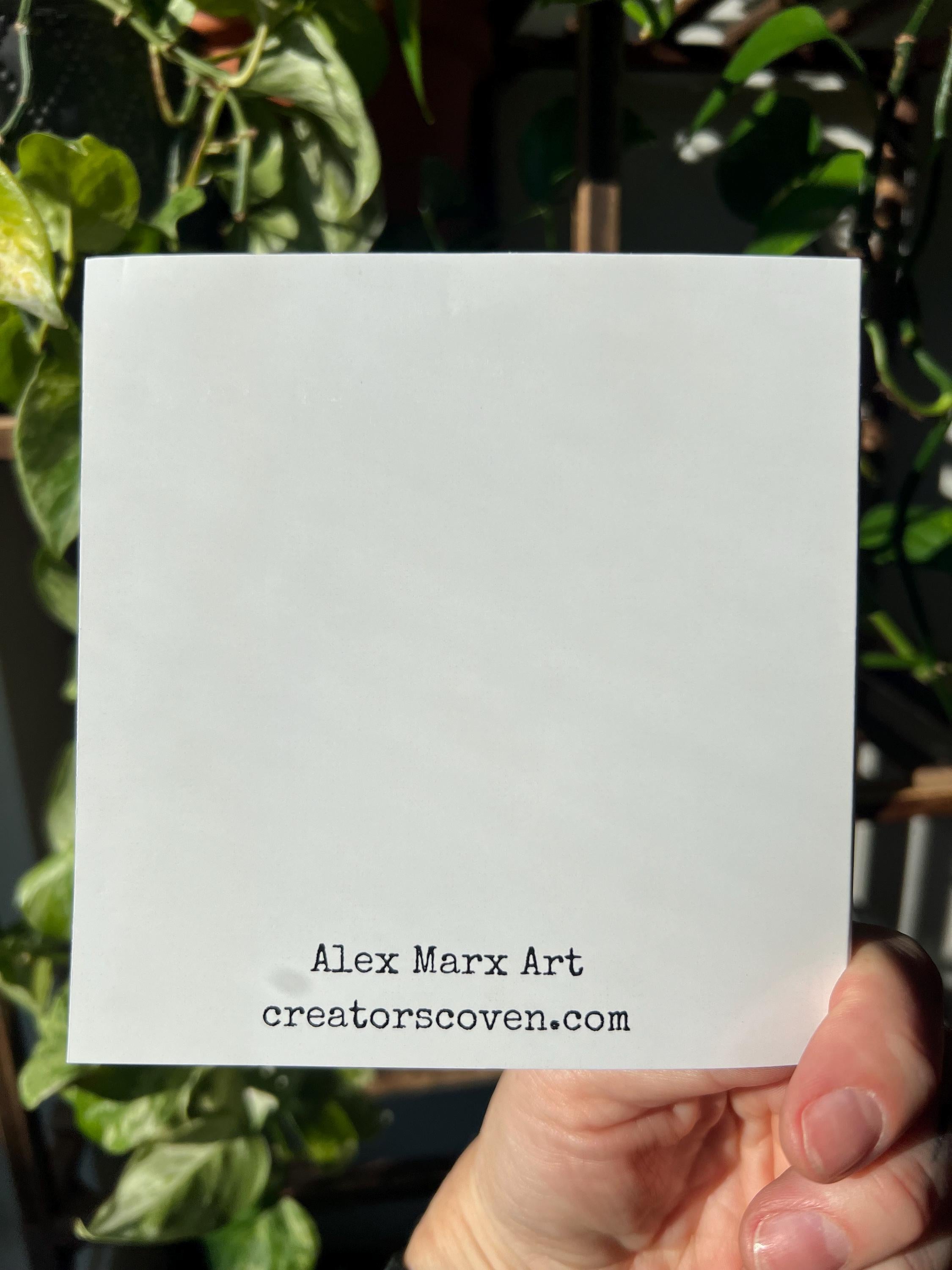 You put the Us in Uterus greeting card with envelope