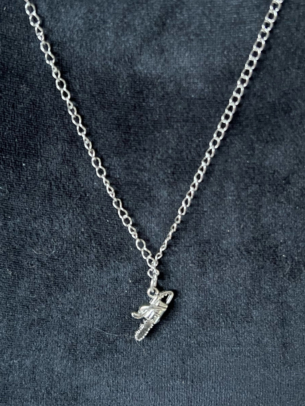 chainsaw necklace goth jewelry punk accessories gothic necklace stainless steel jewelry punk necklace miniature chainsaw jewelry